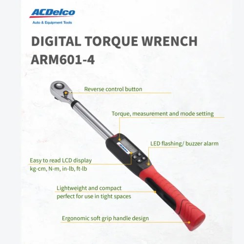Heavy Duty Digital Torque Wrench ACDelco ARM6014 1/2" (14.8 to 147.5