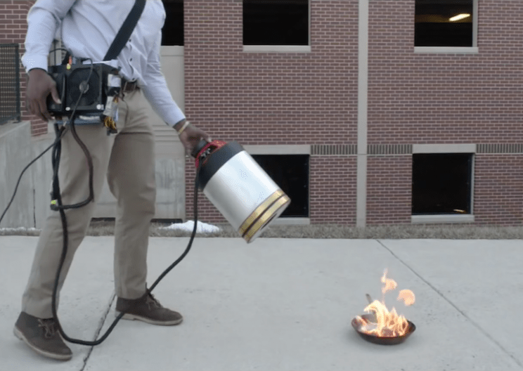 Two Engineering Students Invent A Sonic Fire Extinguisher