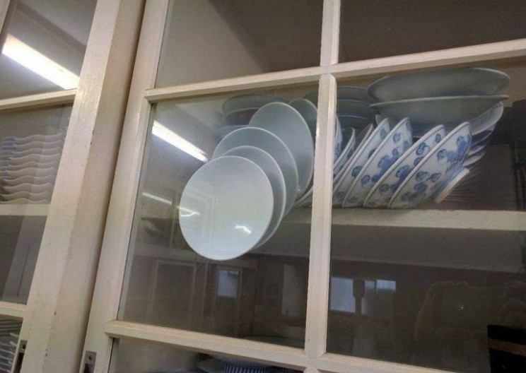 Can You Open This Cupboard Without Breaking the Plates?