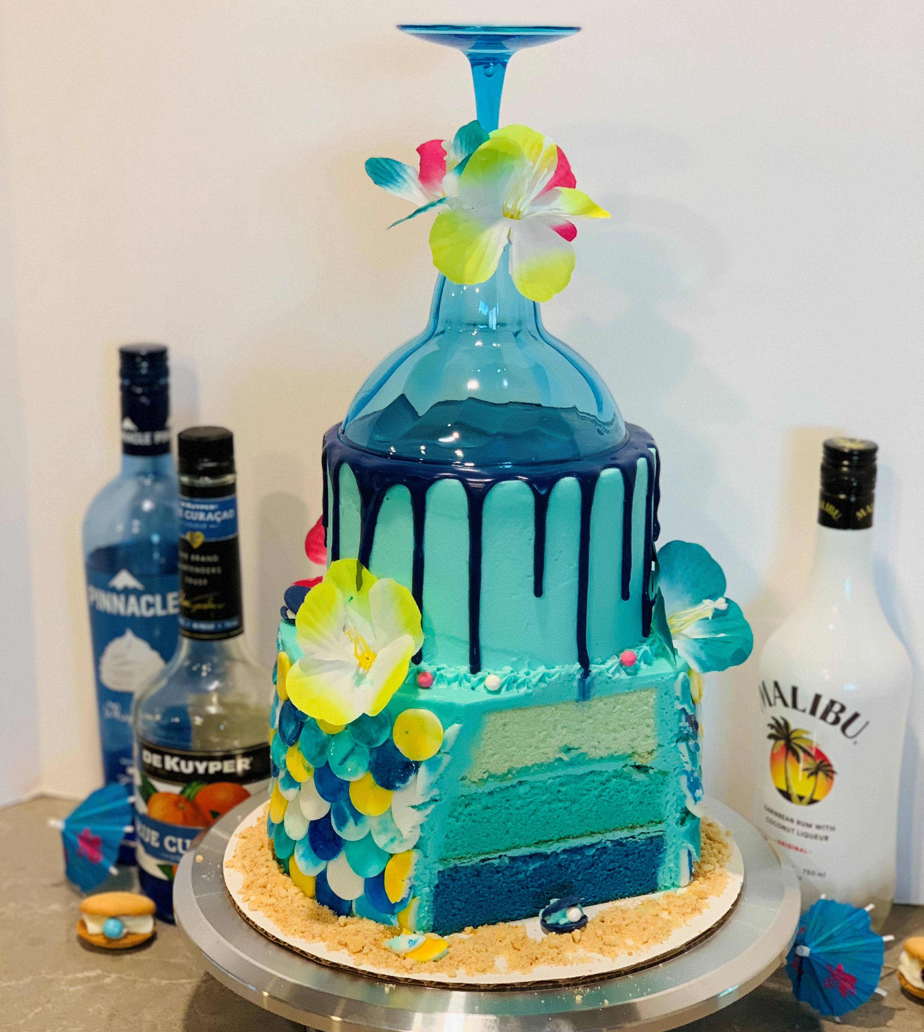 Mermaid Cocktail Cake