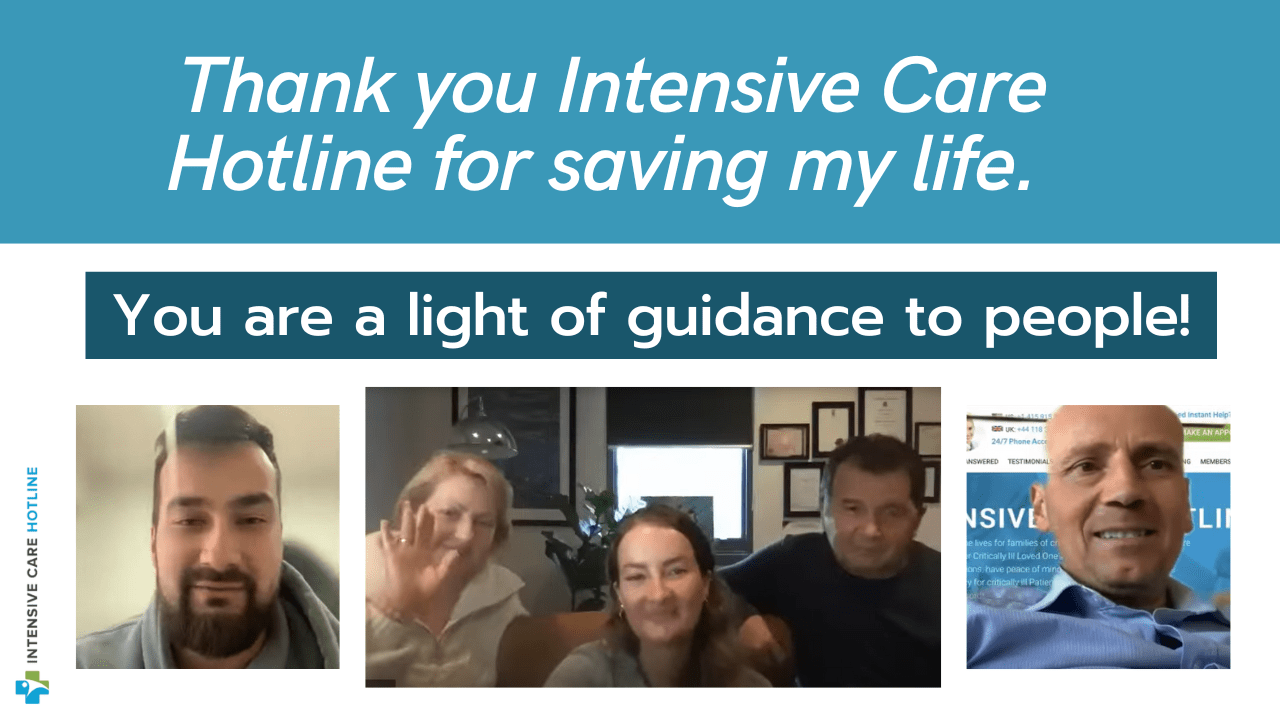 Thank You for your Consulting & Advocacy Service at Intensive Care