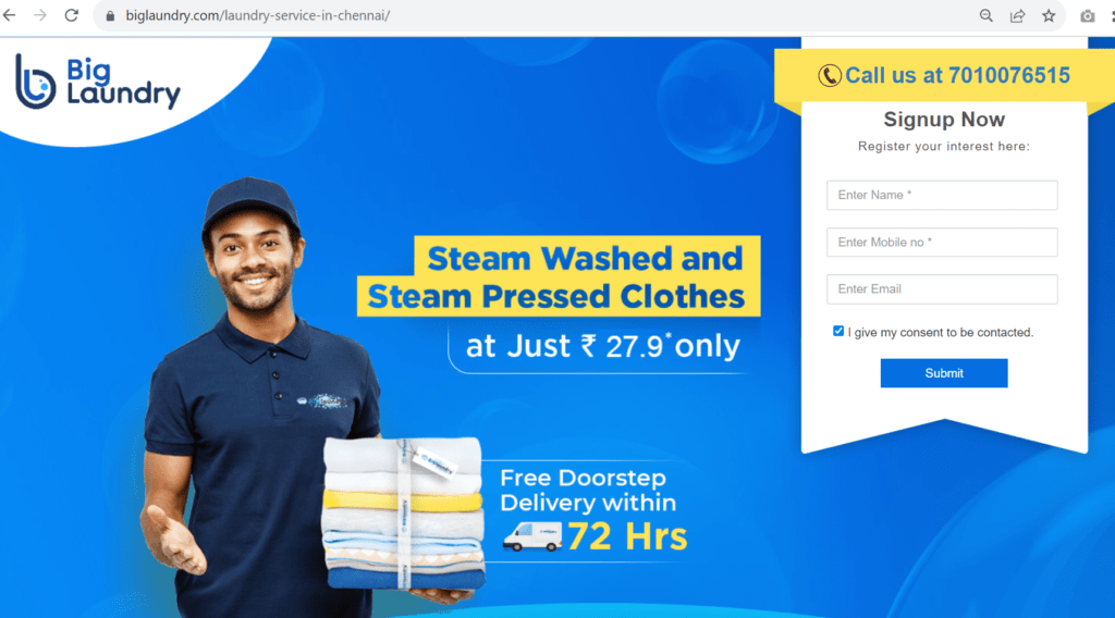Top 9 Laundry Landing Page Examples in 2024