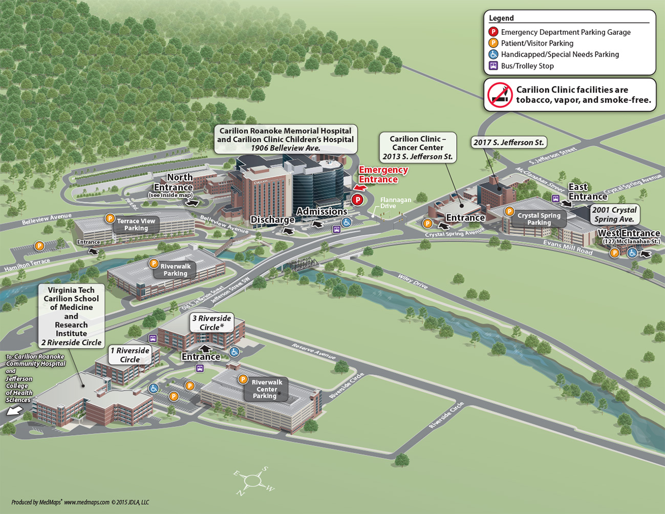 Carilion Clinic Map (English)