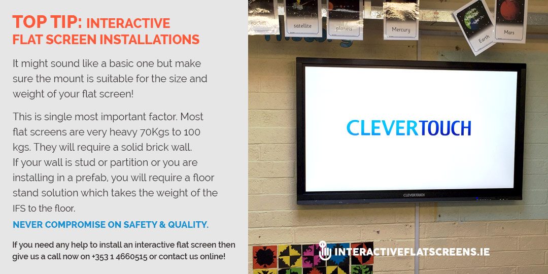 Clevertouch (IFS) Installation Options Interactive Flat Screens