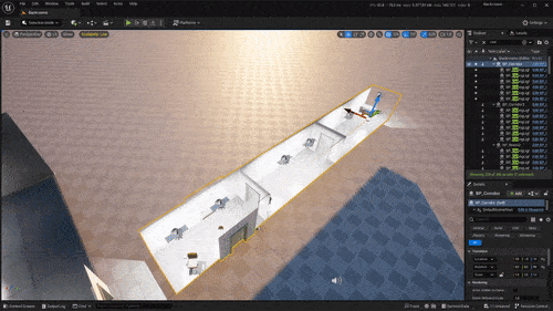 Unreal Engine Procedural Content Generation for Immersive Installations