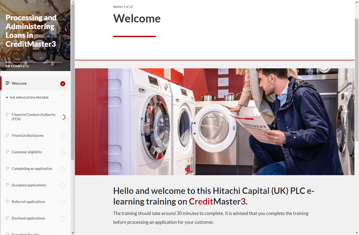 Hitachi Capital screenshot Interactive Solutions