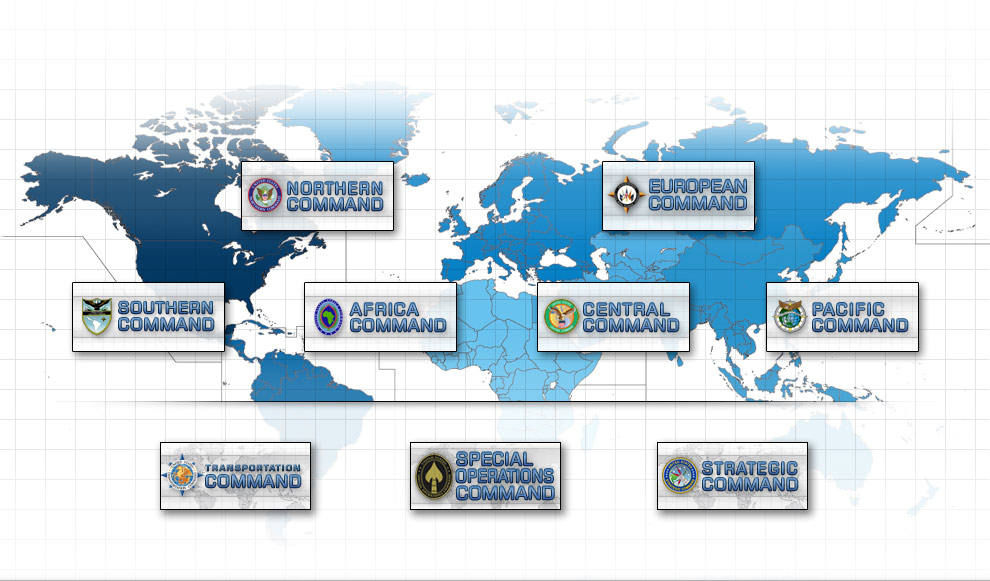 Combatant Command Map World Map 07