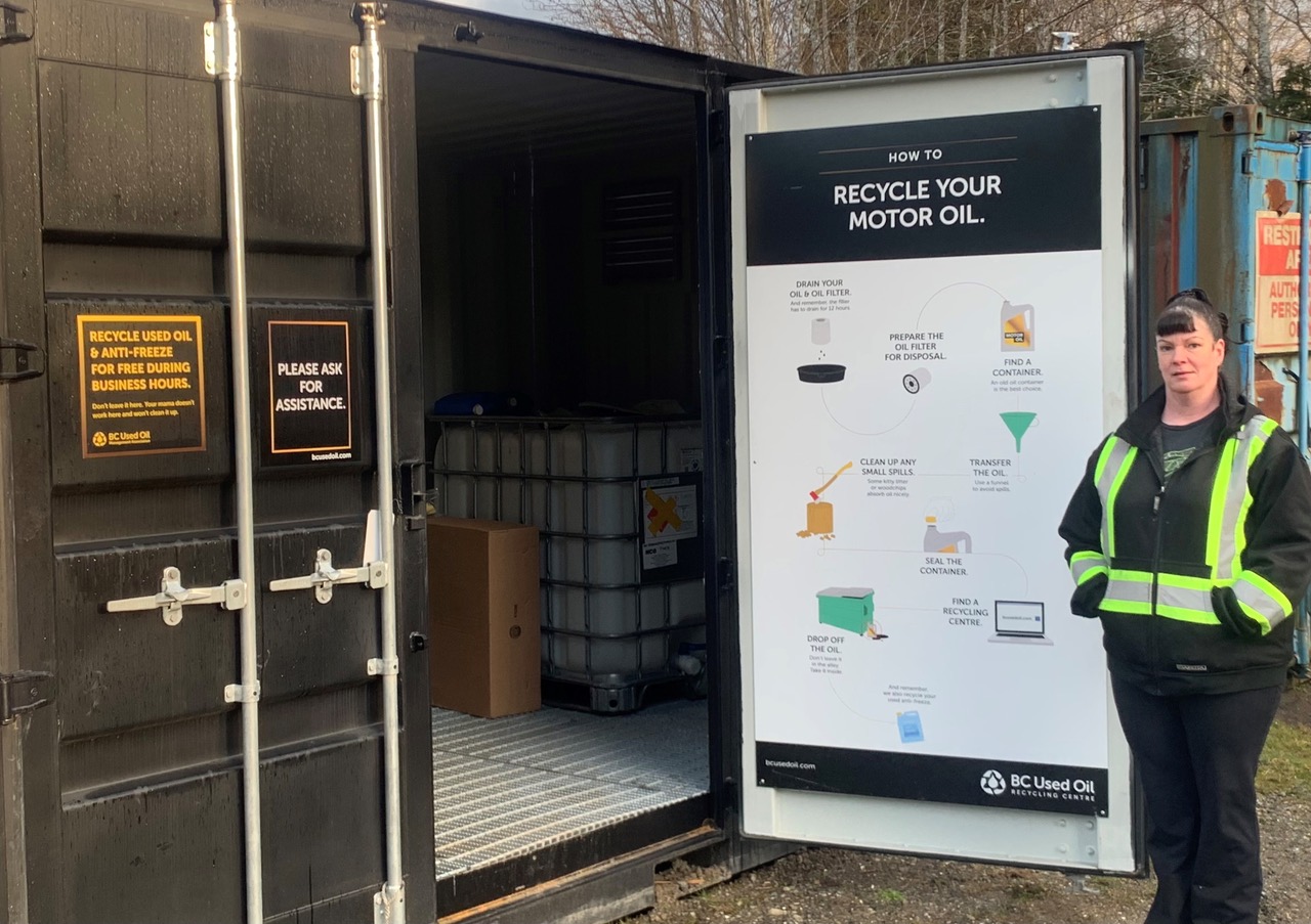 North Coast Regional District opens two new public used oil recycling