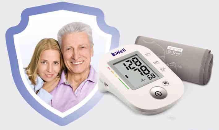 B.Well Automatic Blood Pressure Monitor PRO-35 with Main Adapter