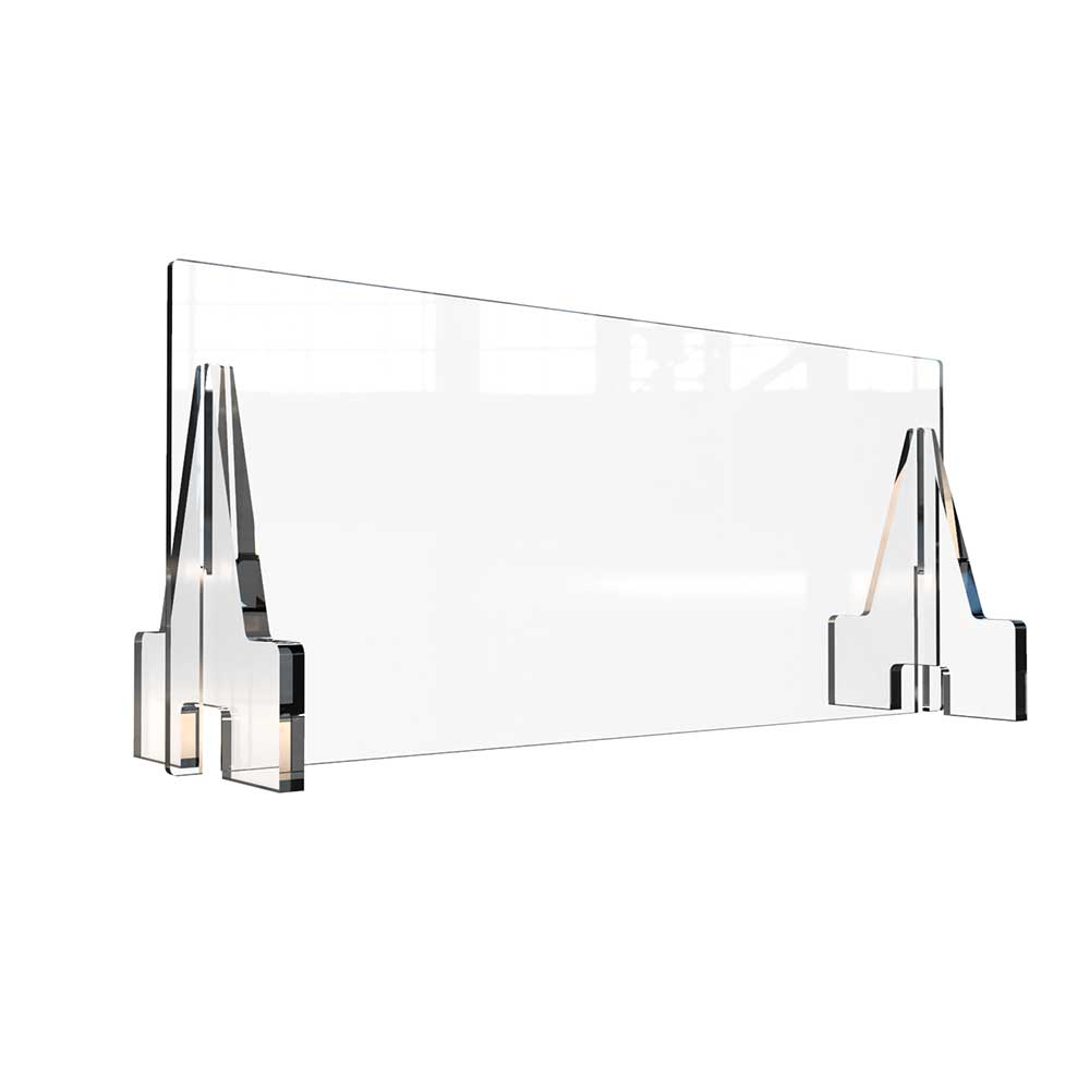 FASG Clear Acrylic FreeStanding Splash Guard Inter Dyne Systems