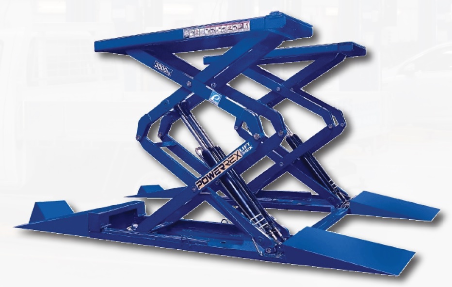 Powerrex SL34DX 3.3 Ton Full Rise Double Scissor Lift (standard On