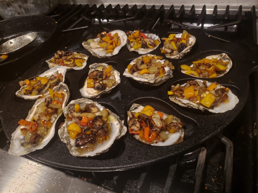 Roasted Quail Egg Oysters Interesting Feedings