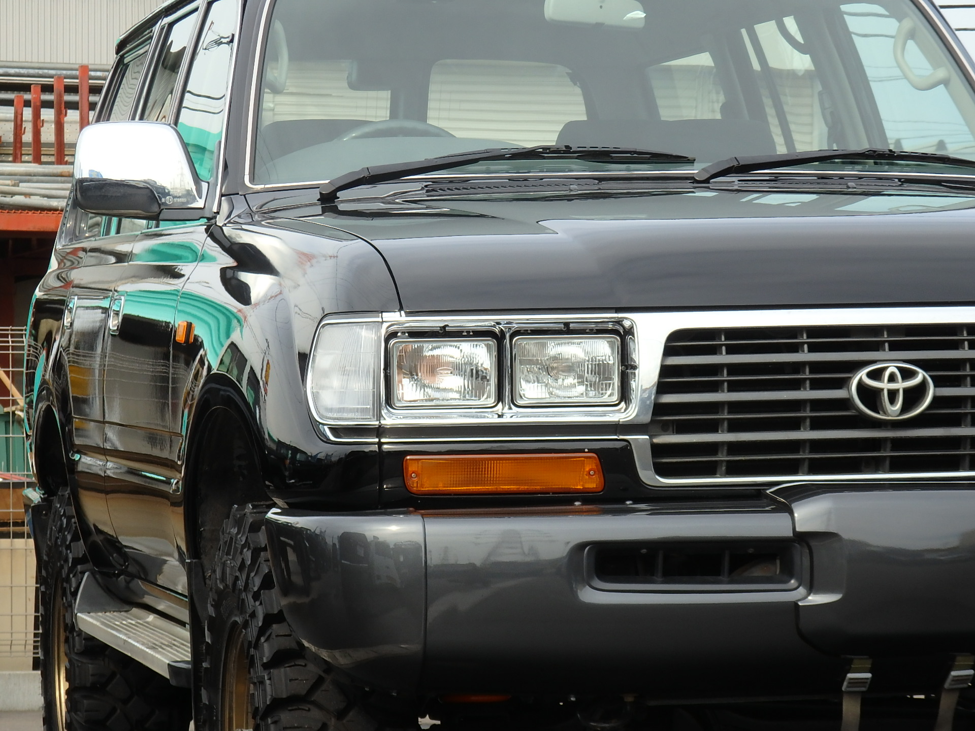 ランクル80最終型GXナローディーゼル☆ワンオーナー記録簿21枚☆希少純正ブラック+超希少パートタイム4WDの贅沢コラボ♪♪新品3インチUP新