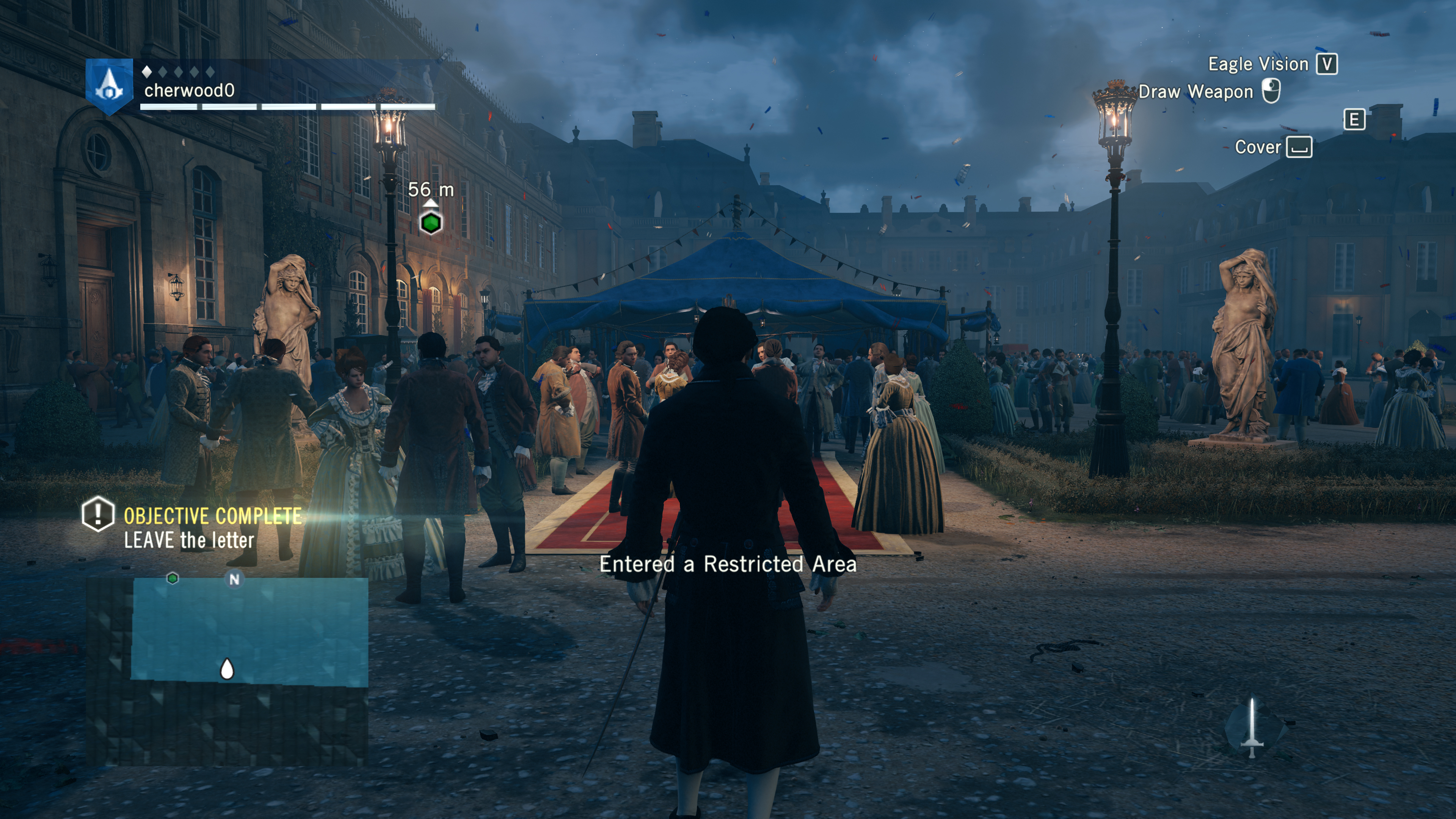 Objective complete Assassin’s Creed Unity Interface In Game