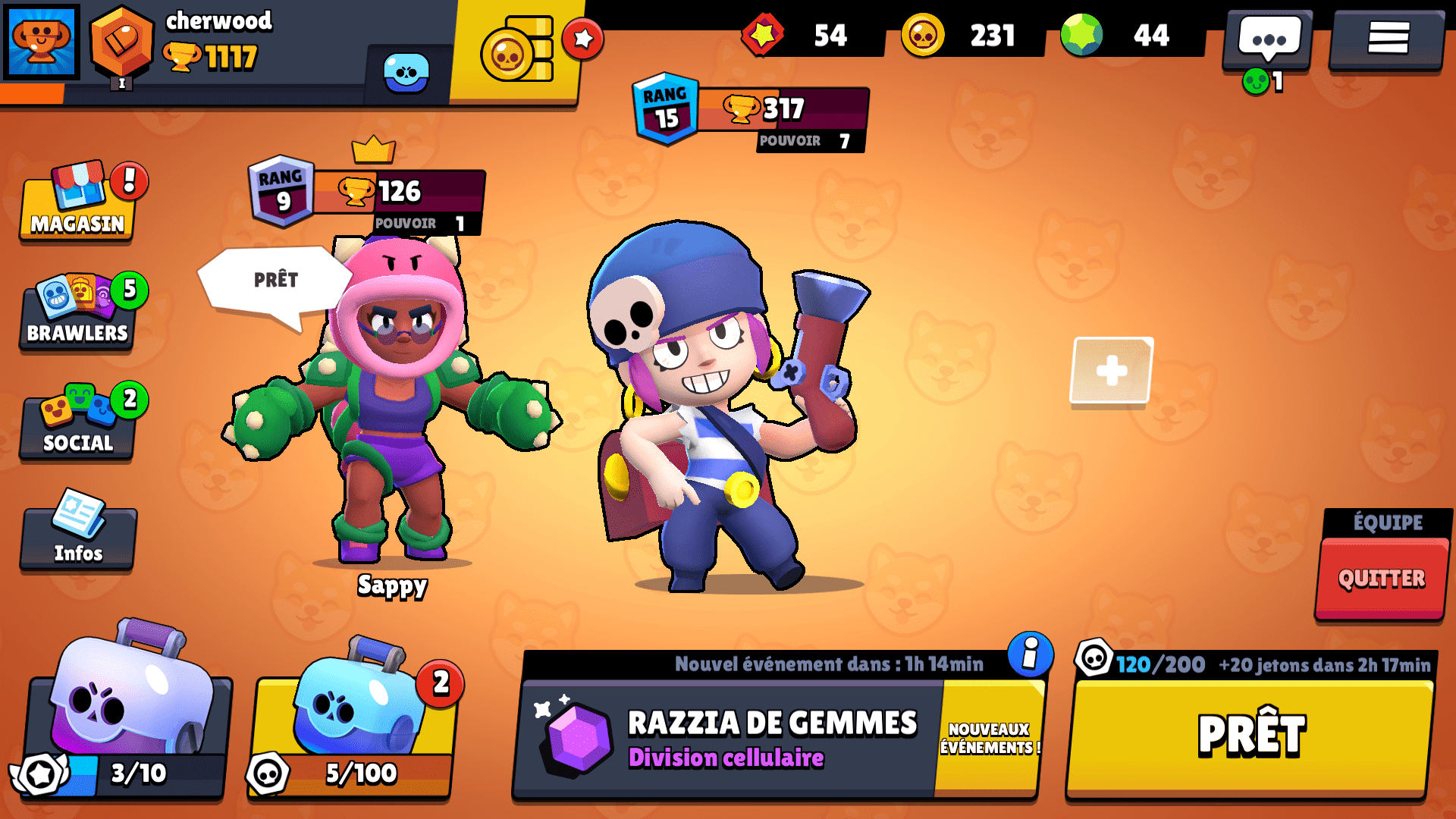 Lobby Brawl Stars Interface In Game
