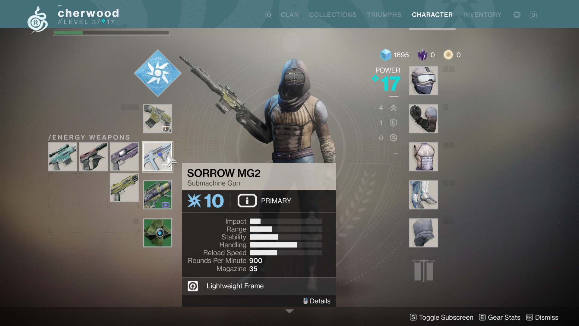 Inventory Destiny 2 Interface In Game