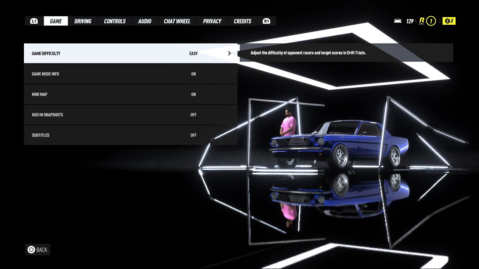 Settings Need for Speed Heat Interface In Game