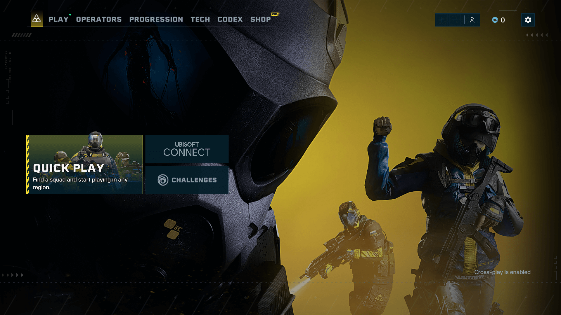 Main Menu Rainbow Six Siege Extraction Interface In Game