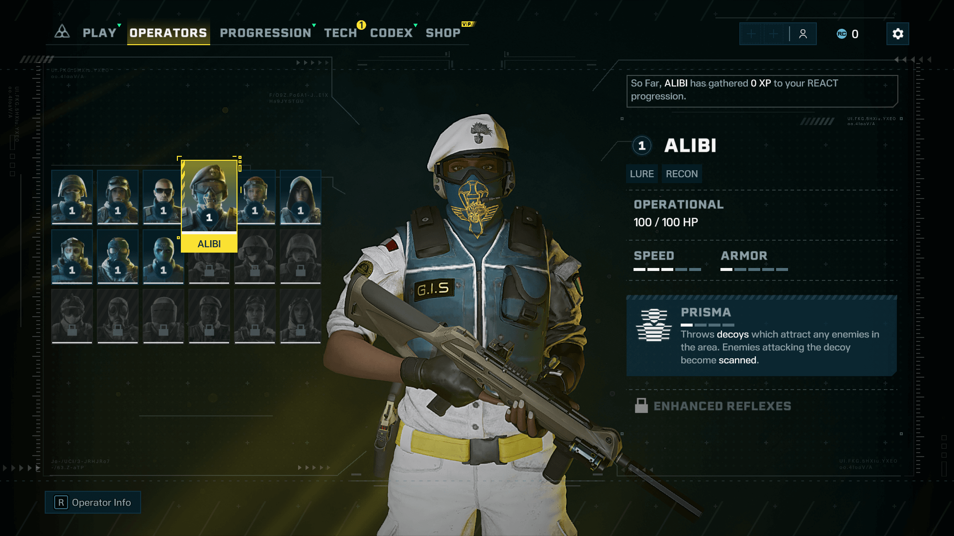 Operators Rainbow Six Siege Extraction Interface In Game