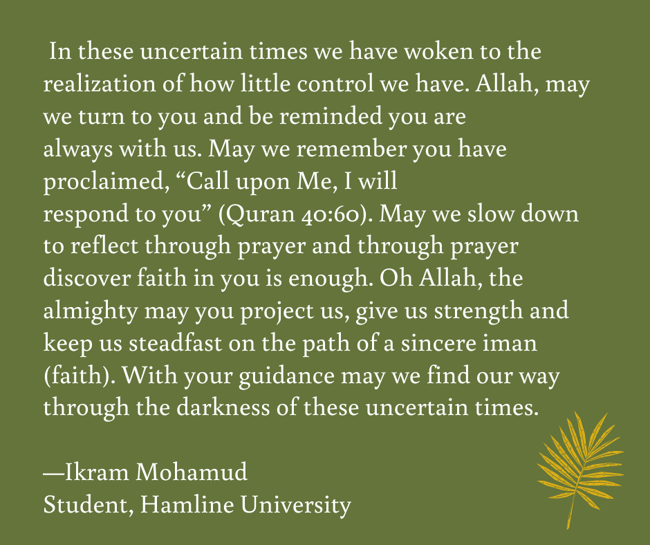 Prayers in a Pandemic Interfaith Action