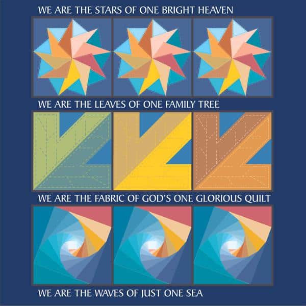 Colors of One Quilt UnityThemed Sweatshirt A Great Gift for Quilters