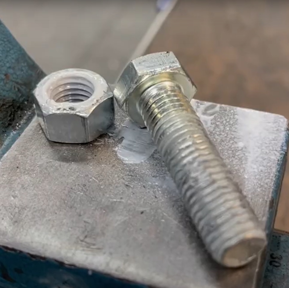 Assembly grease bolt and nut square