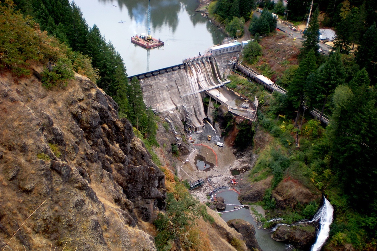 Condit Dam Removal, White Salmon River, Washington Interfluve