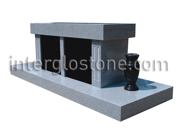 Interglo Stone deluxe 2 Niche Cremation Bench