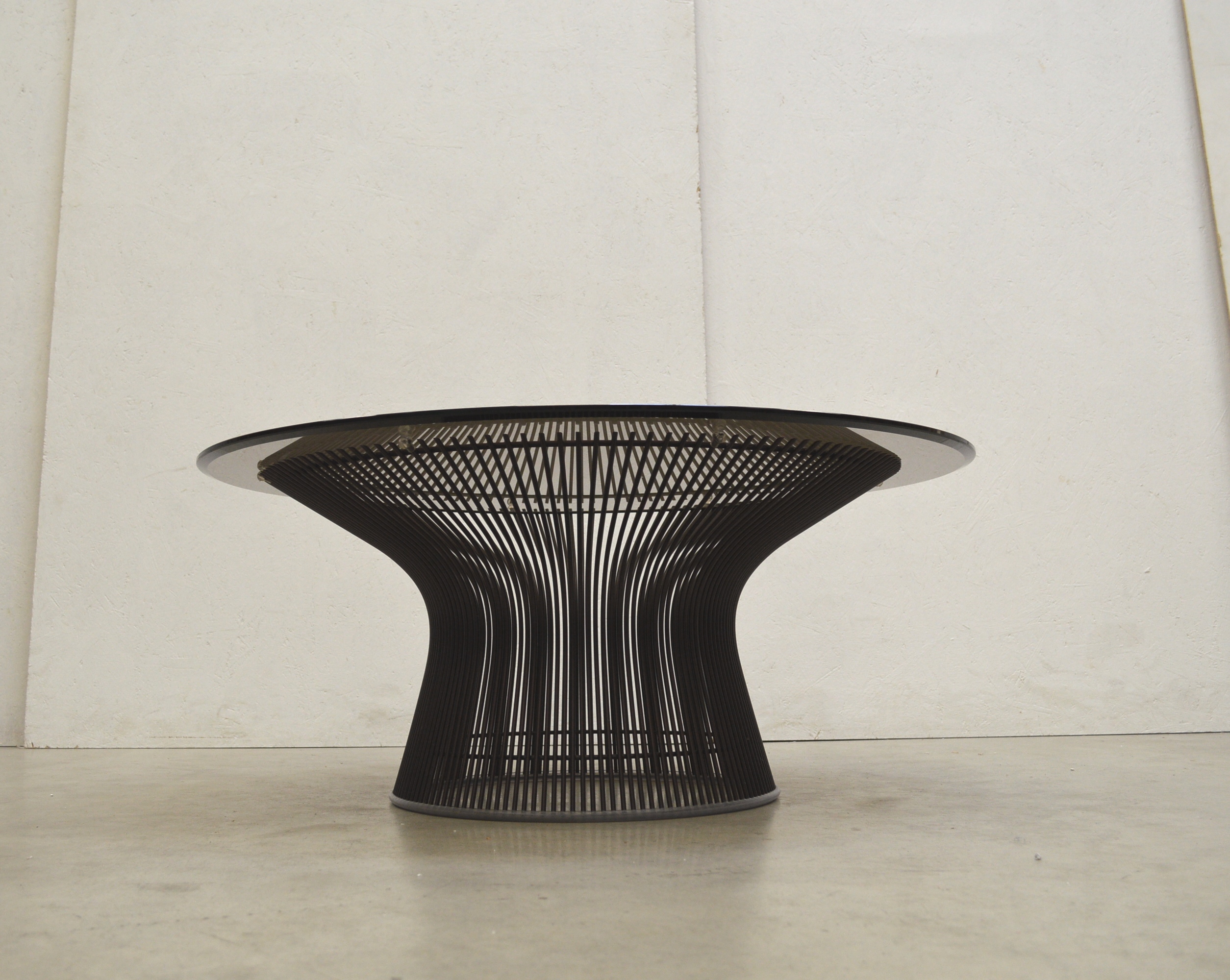 Bronze Warren Platner Wire Coffee Table by Knoll International