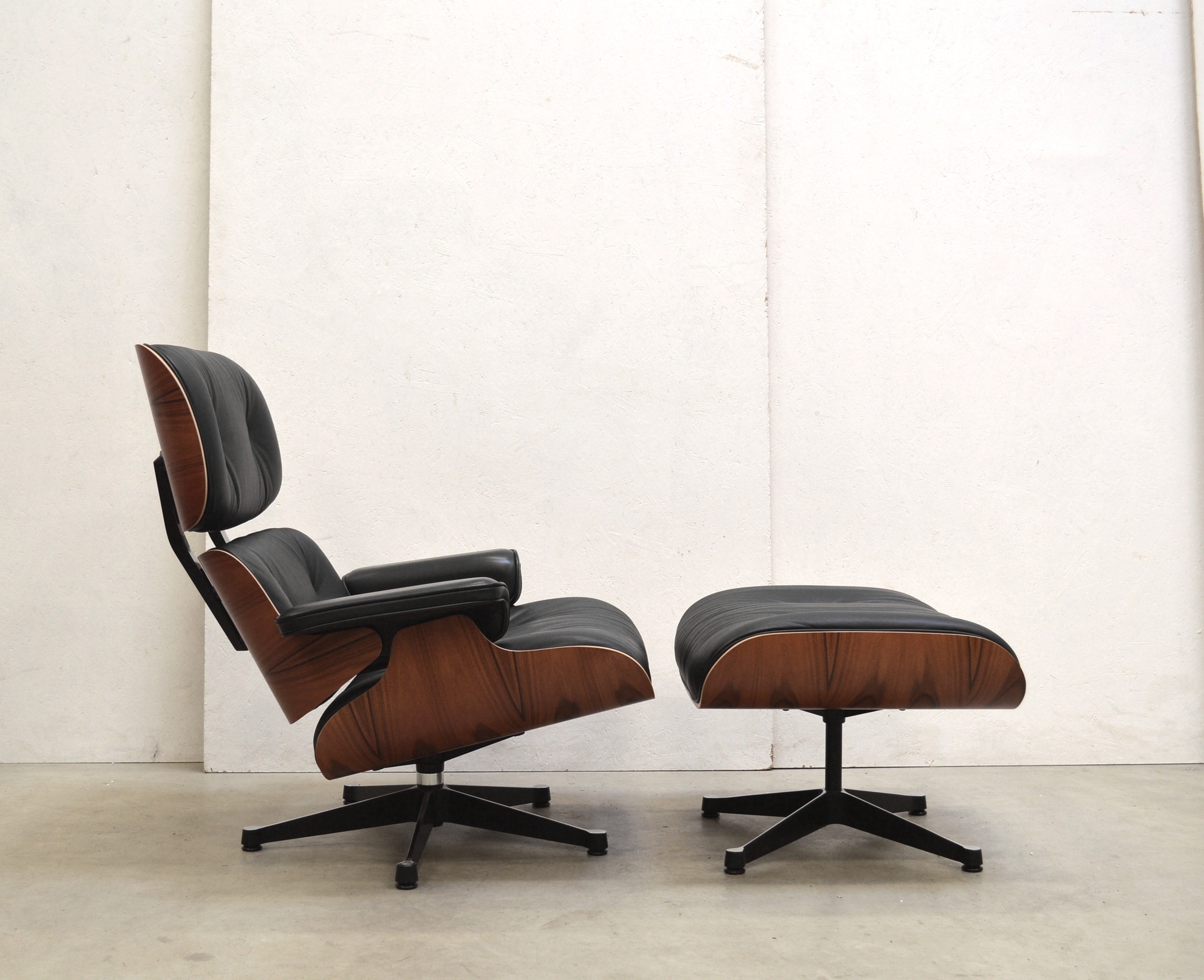 Vitra XL Lounge Chair & Ottoman Santos Palisander by Charles Eames