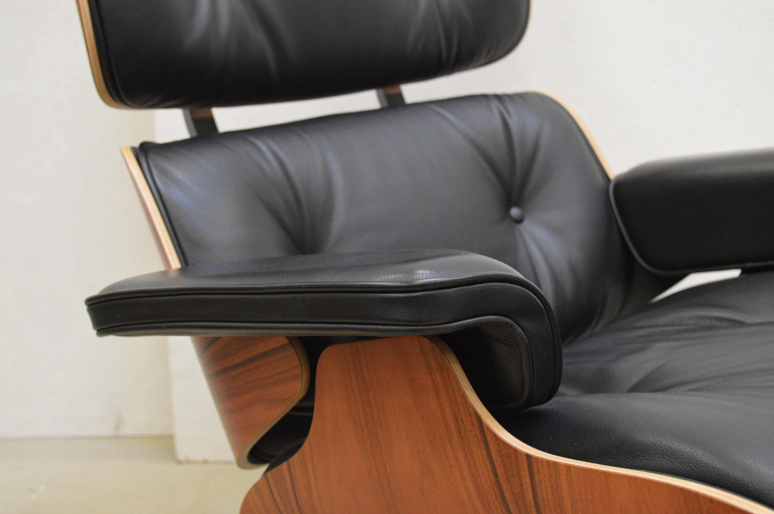 Vitra XL Lounge Chair & Ottoman Santos Palisander by Charles Eames