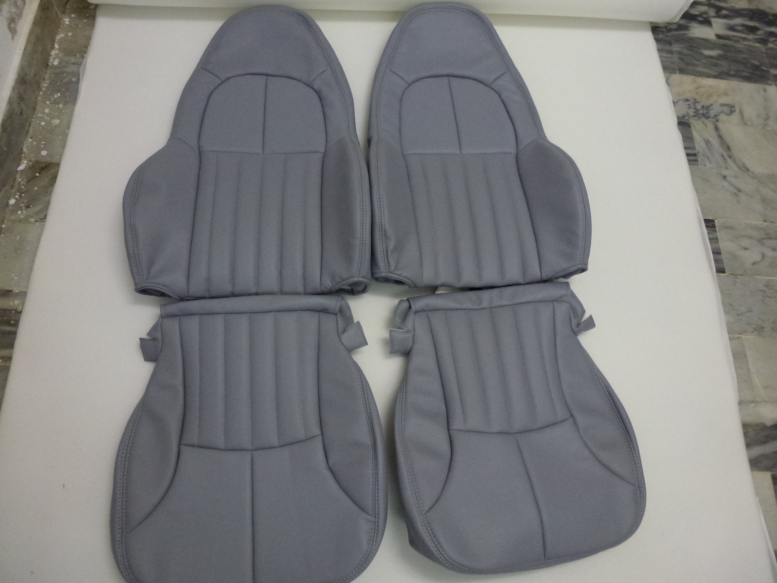 19972004 Corvette Synthetic Leather Seat Covers (Custom) Interior