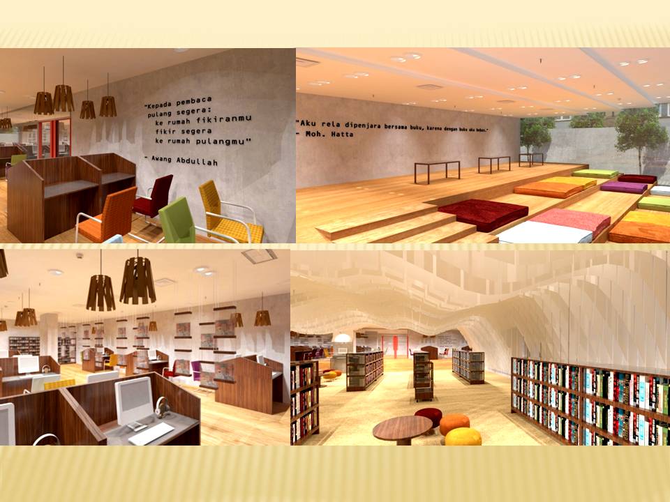 PERANCANGAN INTERIOR PERPUSTAKAAN UMUM SENI, DESAIN DAN