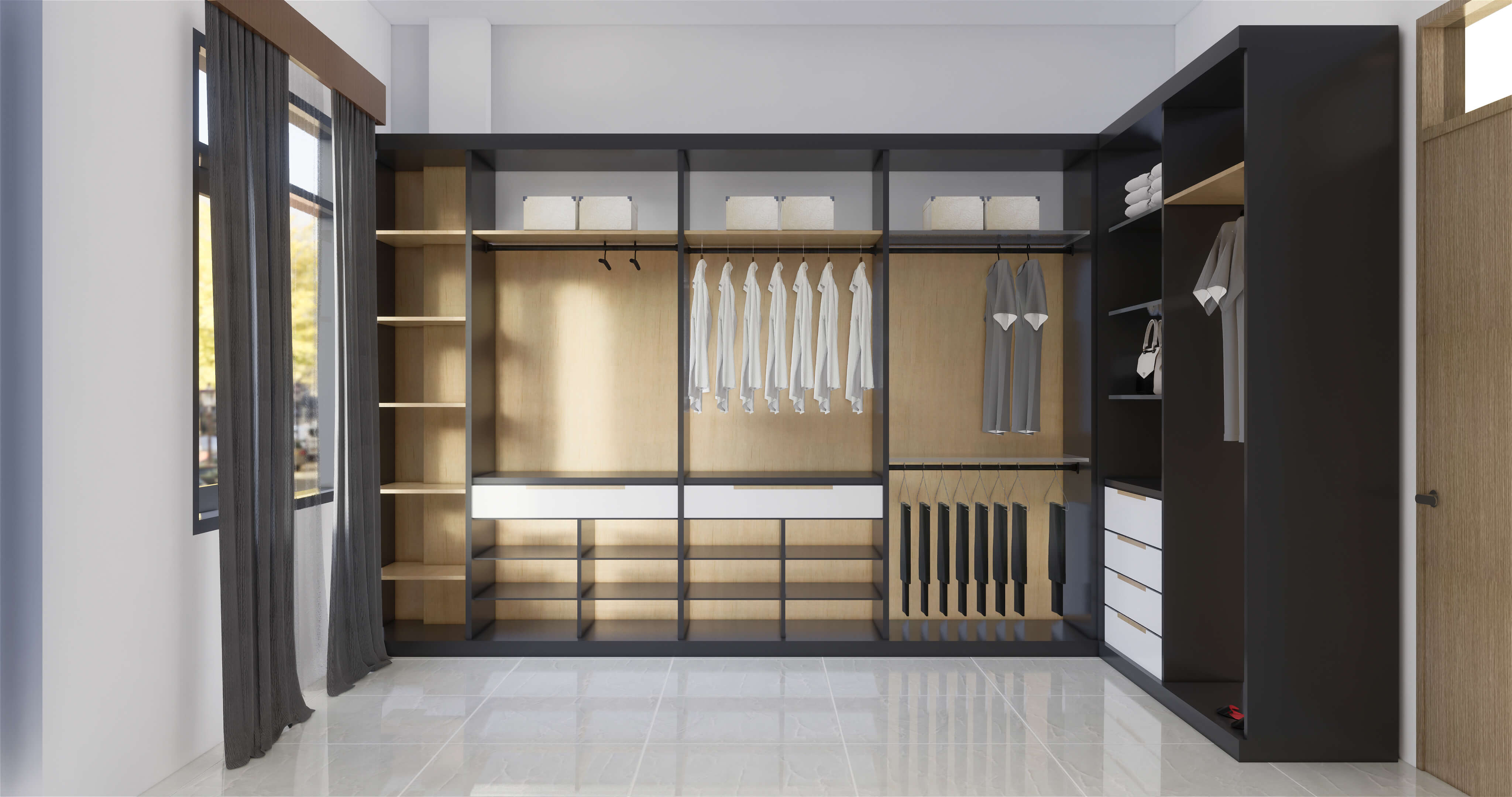 Desain Kamar Tidur Utama dan Walk in Closet Bandung ID