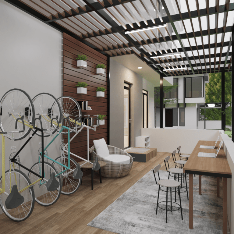 Teras Rumah Kontemporer Kota Baru Parahyangan, Kab