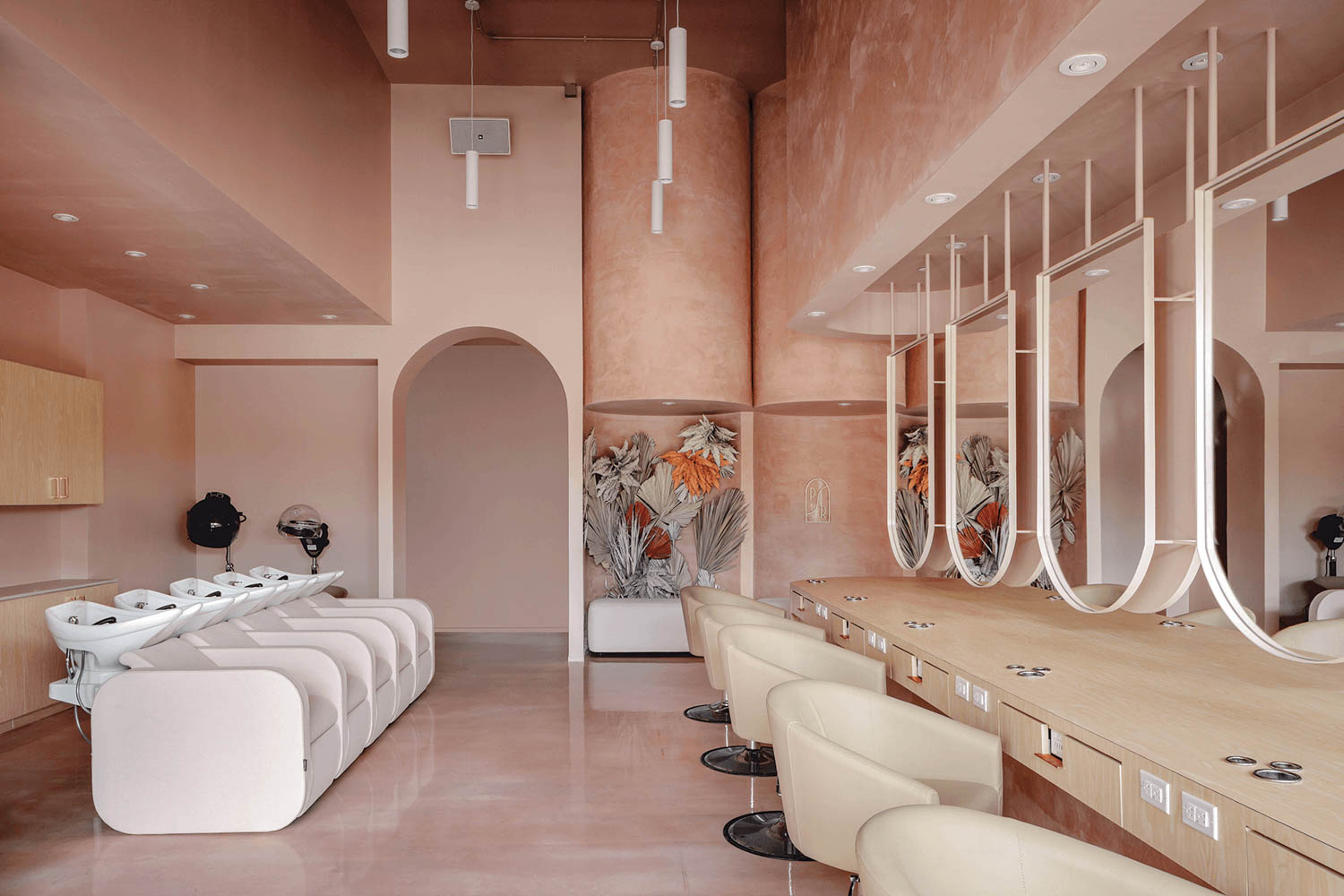 Coevál Studio’s Design for Pressed Roots Salon in Dallas Is Luxurious