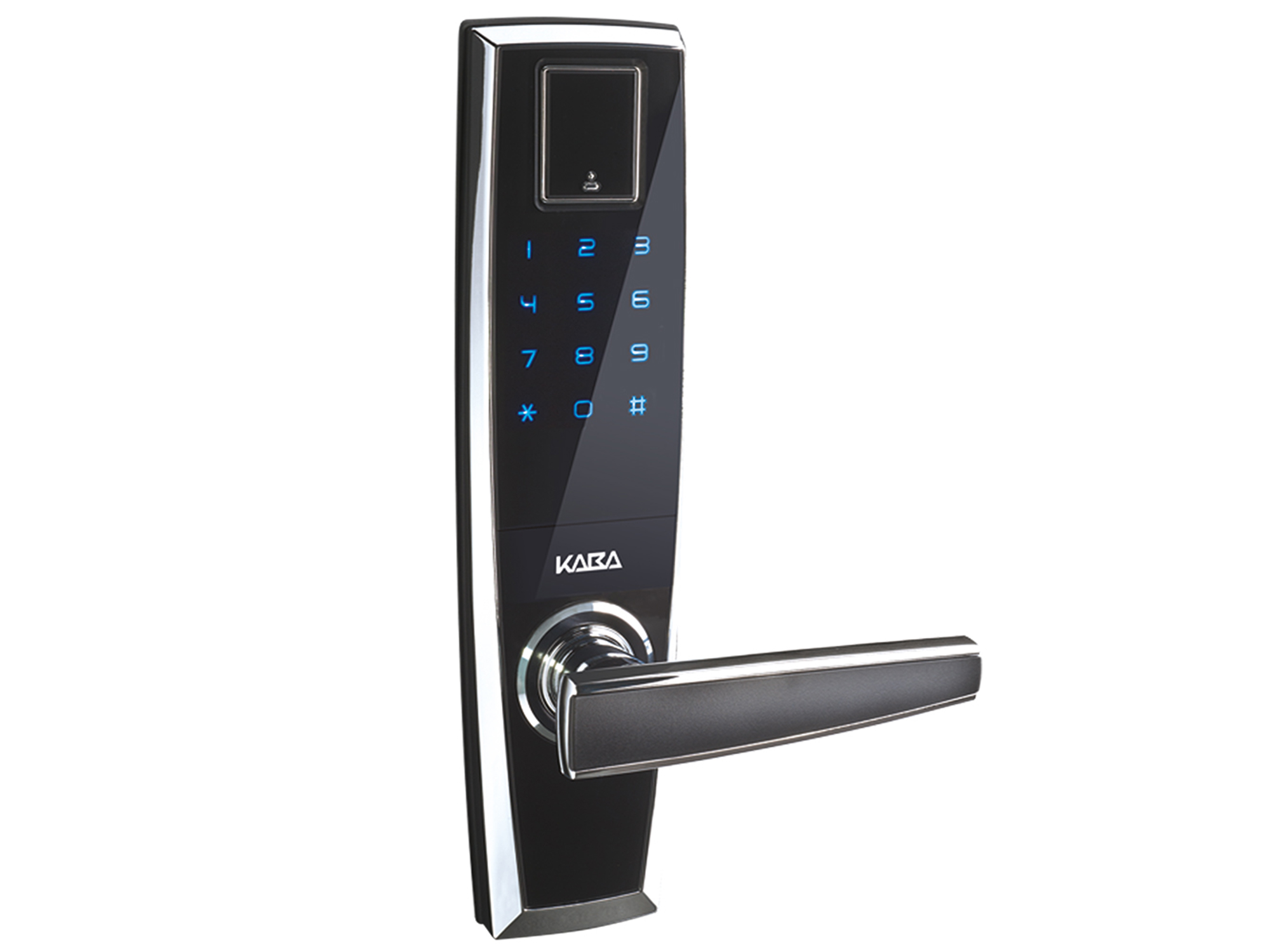 ELOK 707 Black Fingerprint Lock Set Electronic Handles & Locks