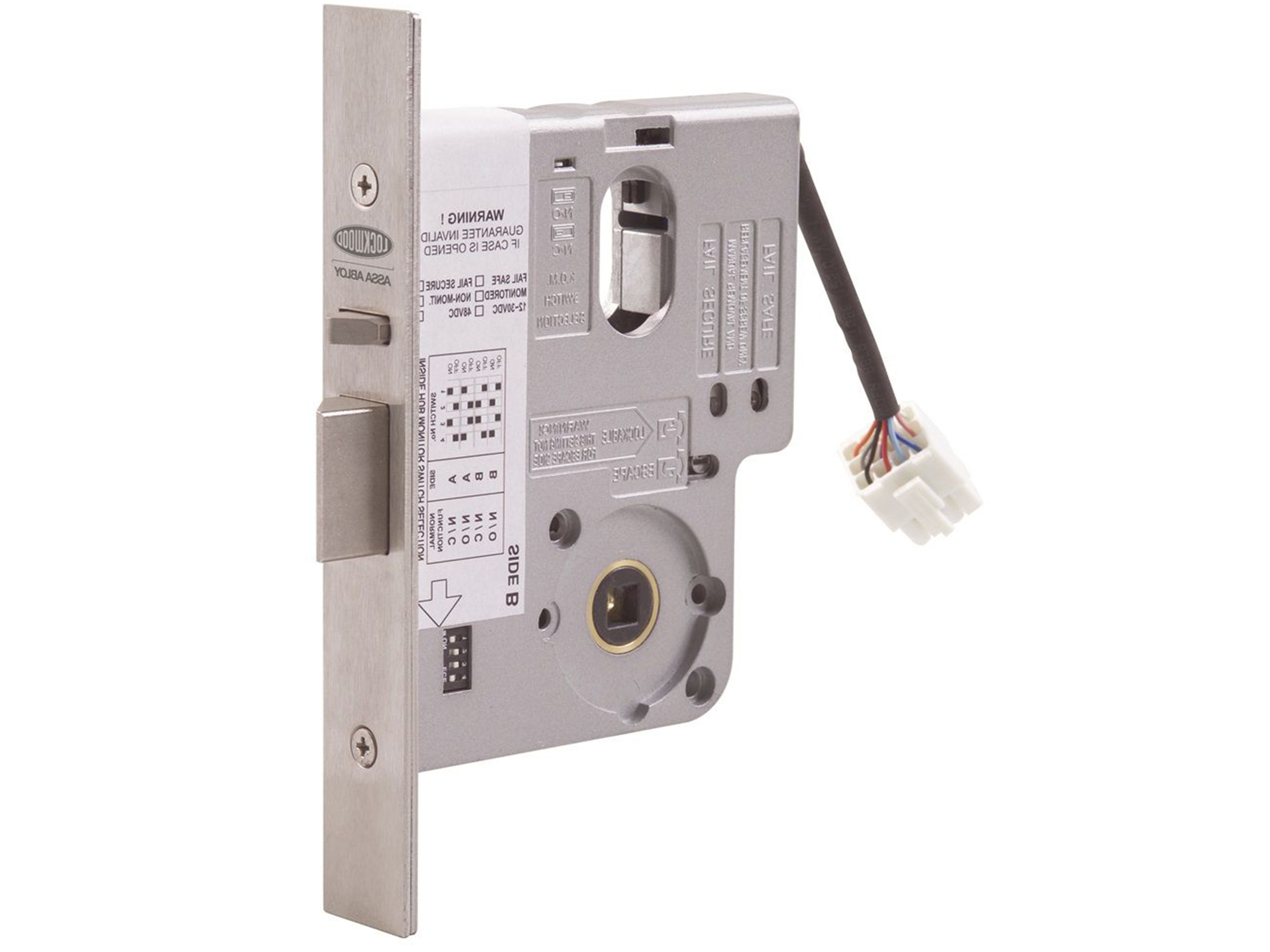 Lockwood 3570 60mm Backset Electric Lock Interior Effects