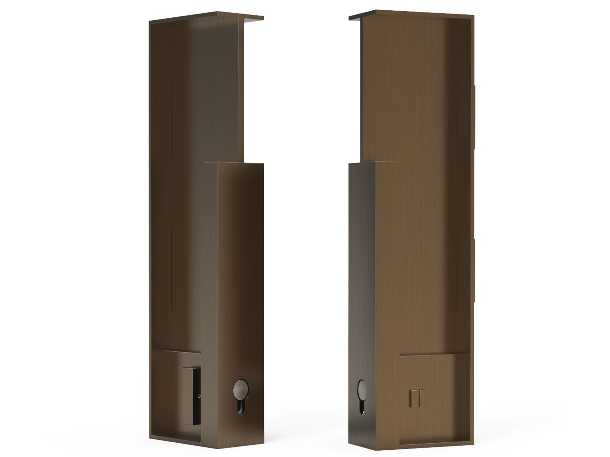 FP660 Bull Privacy Handles For 35mm Thick Doors With Lip Interior Effects