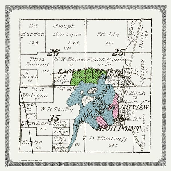 Eagle Springs Lake Map Interior Elements