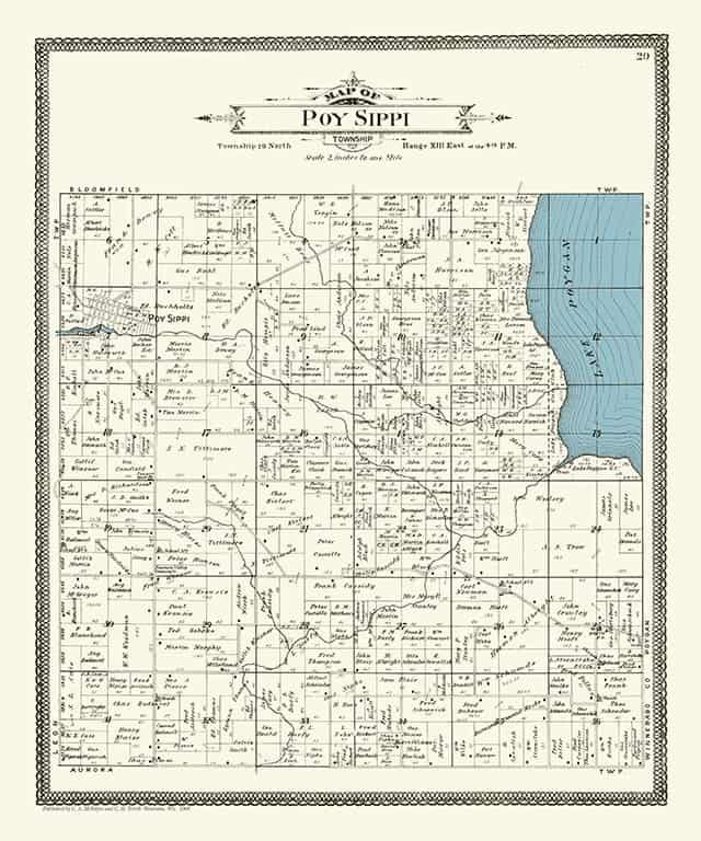Plat Map Poy Sippi Interior Elements