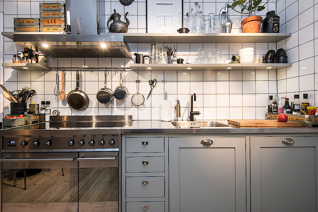 Una cocina y el ladrillo visto Interiores Chic Blog de decoración