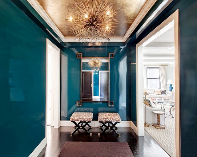 Metallic Gold Ceiling Paint Shelly Lighting
