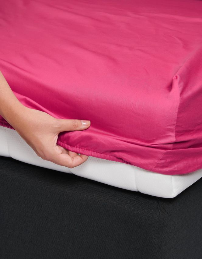 Satin Fitted Sheet Interior Store Lenjerie pat Cearceaf pat