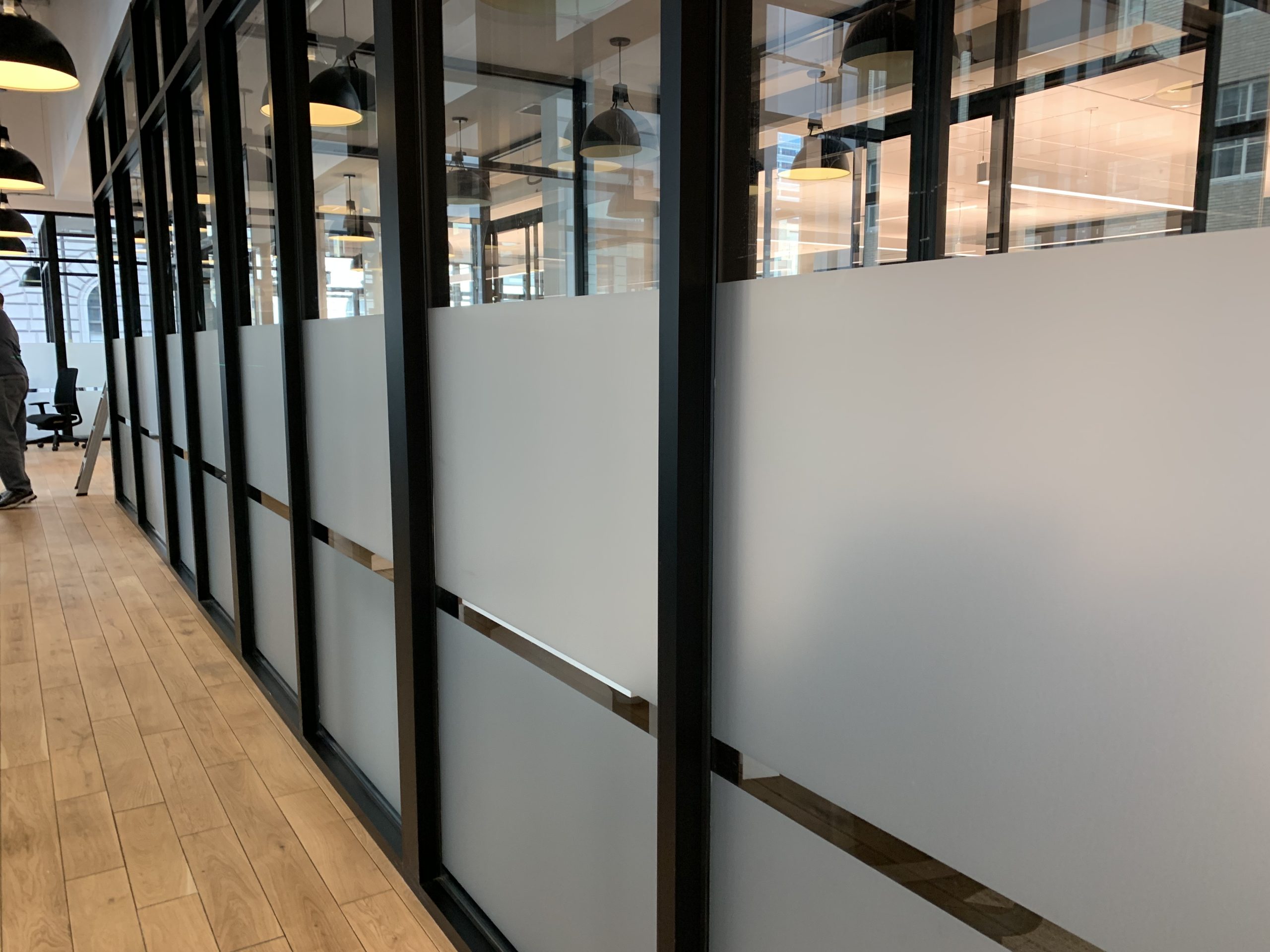 COMPASS Frosted Window Vinyl, Philadelphia Interior Tech