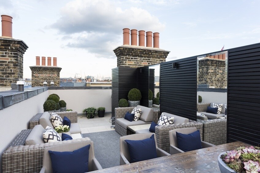 Roof Terrace Ideas with Comfortable Furniture Options InteriorUnits