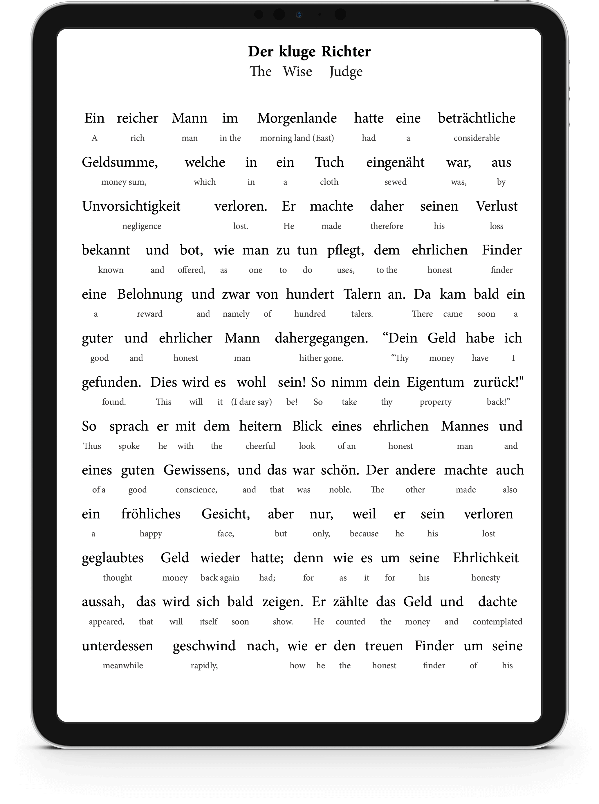 German Reading Book by F. Hahn, C.A. Thimm Interlinear Books