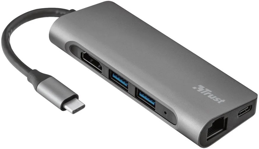 Trust Dalyx Aluminium 7in1 USBC Multiport adaptér