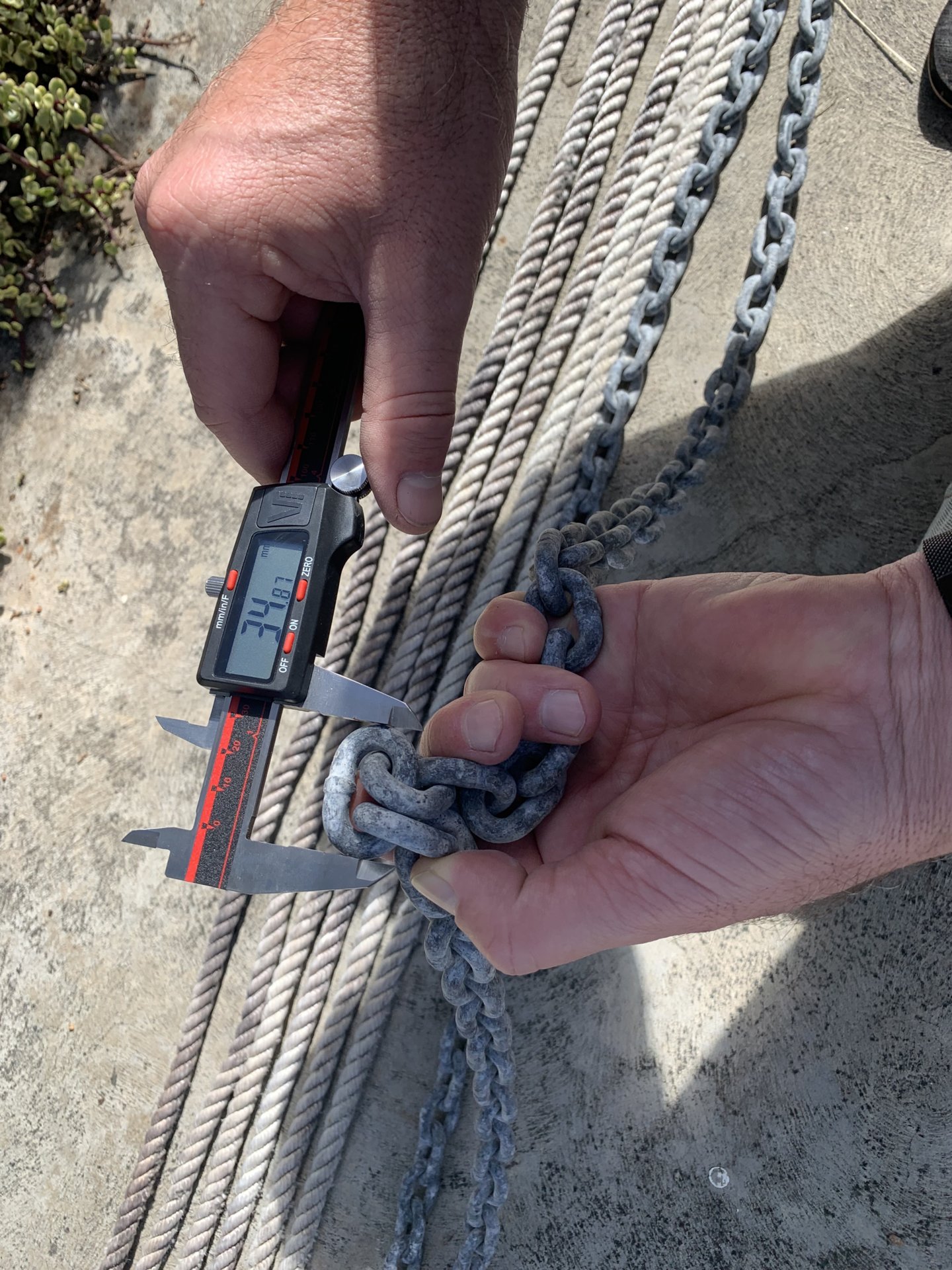SOLD Anchor chain and 1/2 rode Bloodydecks