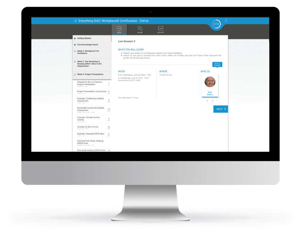 DiSC Certification Upgrade